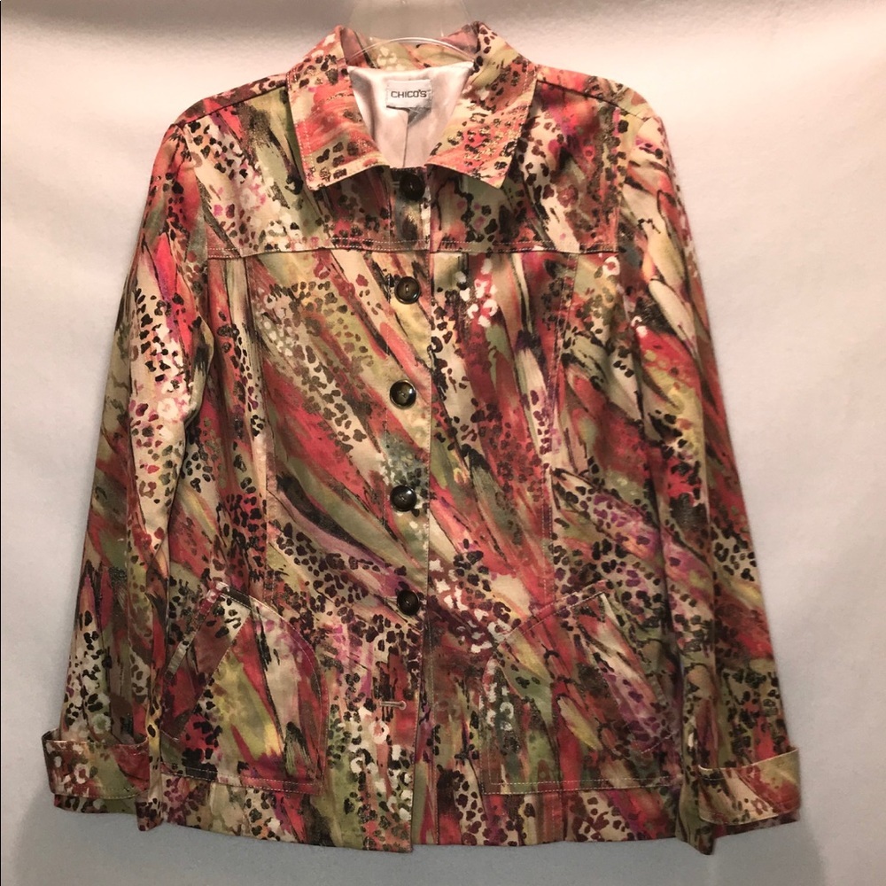 Chico’s Multicolored Lightweight Jacket - image 1
